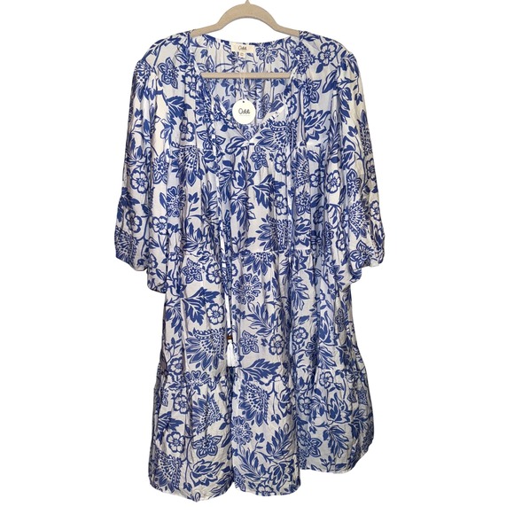 Oddi‎  Los Angeles BLUE OASIS DRESS size XXL NEW - Picture 2 of 10